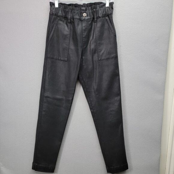 SAM EDELMAN THE COMMANDER COATED PANTS, SIZE 27 - Picture 2 of 11